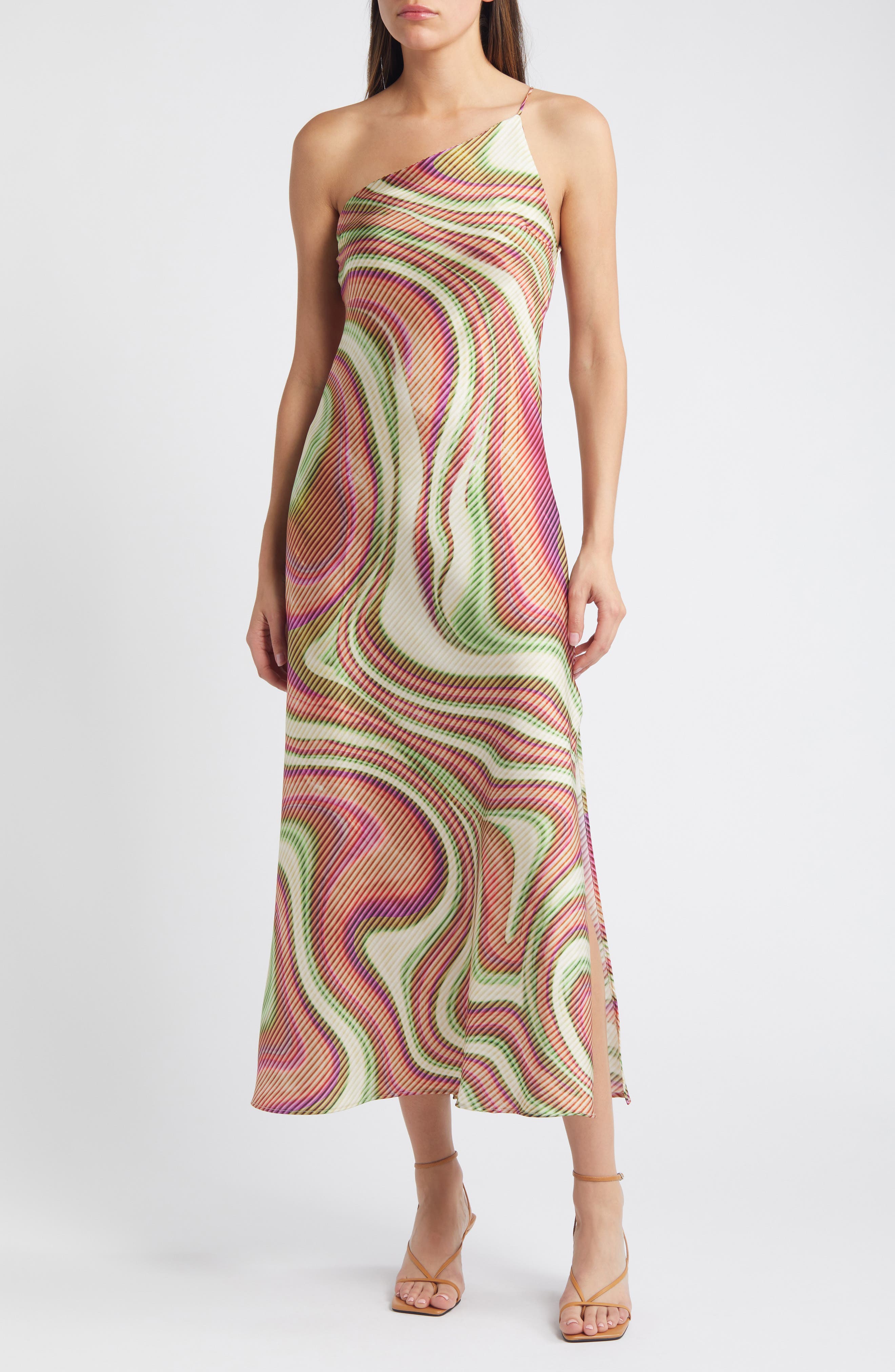 Mango one shoulder kleid Clearance